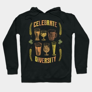 Celebrate Diversity Craft Beer Drinking Hoodie